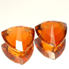 Gemas de granate hessonita naranja natural de  ct, trillón, VS-SI