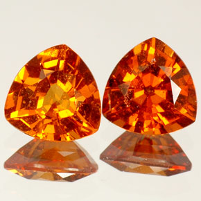 Gemas de granate hessonita naranja natural de  ct, trillón, VS