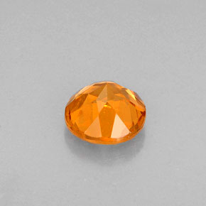 granate hessonita Naranja natural de 0.65 ct, Corte Redondo, VS