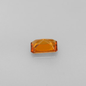 granate hessonita Naranja mandarina natural de 0.63 ct, corte esmeralda, VS