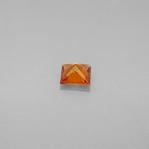 granate hessonita Naranja mandarina natural de 0.38 ct, Cuadrado, VS