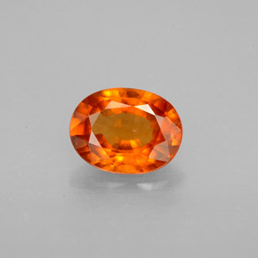 granate hessonita Naranja mandarina natural de 1.16 ct, Corte Óvalo, SI