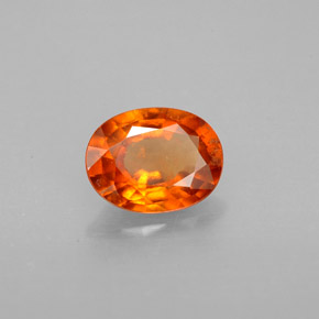 granate hessonita Naranja mandarina natural de 1.16 ct, Corte Óvalo, SI