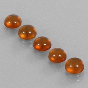 Gemas de granate hessonita naranja natural de  ct, transparente, transparente / translúcido