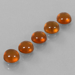 Gemas de granate hessonita naranja natural de  ct, transparente, transparente / translúcido