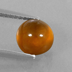 Granate hessonita naranja natural de 2,44 ct, transparente, transparente / translúcido