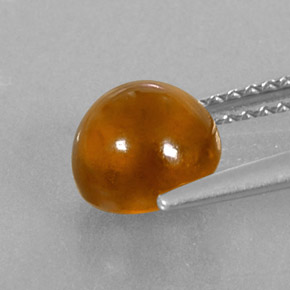 Granate hessonita naranja natural de 2,44 ct, transparente, transparente / translúcido