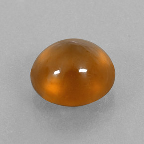 Granate hessonita naranja natural de 3,80 ct, transparente, transparente / translúcido