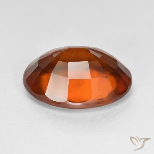 granate hessonita Naranja oscuro natural de 5.57 ct, Corte Óvalo, VS-SI