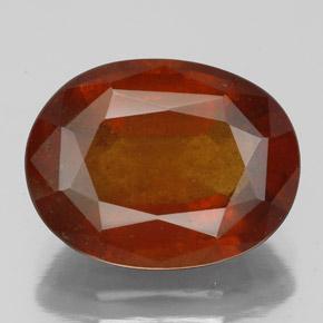 granate hessonita Naranja rojizo natural de 6.22 ct, Corte Óvalo, VS-SI