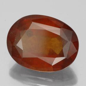 granate hessonita Naranja rojizo natural de 6.22 ct, Corte Óvalo, VS-SI