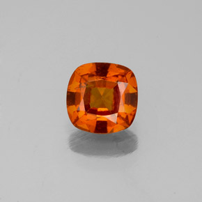 Granate hessonita naranja natural de 0,96 ct, corte cojín, VS-SI