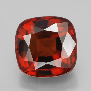 Granate hessonita naranja natural de 8,60 ct, corte cojín, VS