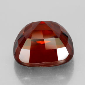Granate hessonita naranja natural de 8,60 ct, corte cojín, VS