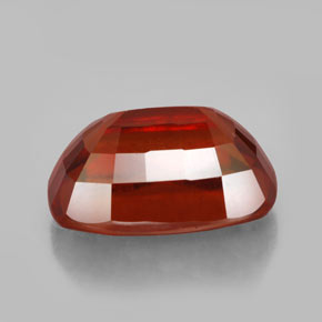 Granate hessonita naranja natural de 6,52 ct, corte cojín, VS
