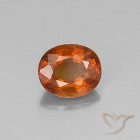 granate hessonita Medium Orange  natural de 1.56 ct, Ovalada, VS-SI