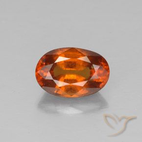 granate hessonita Medium-Dark Orange  natural de 1.64 ct, Corte Óvalo, VS-SI