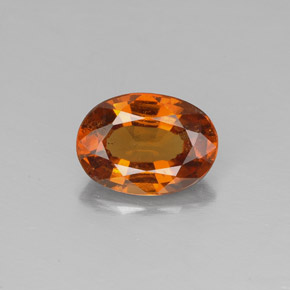 granate hessonita Naranja canela natural de 1.32 ct, Corte Óvalo, VS-SI
