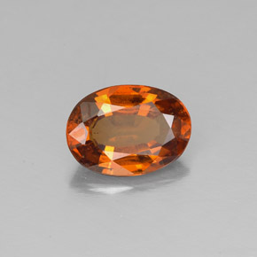 granate hessonita Naranja canela natural de 1.32 ct, Corte Óvalo, VS-SI