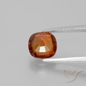 granate hessonita Naranja rojizo natural de 1.54 ct, Forma Cojín, VS