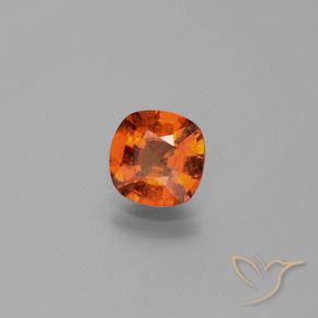 granate hessonita Ámbar naranja natural de 1.60 ct, Forma Cojín, VS-SI