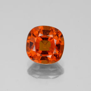 granate hessonita Naranja medio natural de 1.71 ct, Corte Cojín, SI