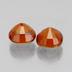 Gemas de granate hessonita Naranja canela natural de 3.53 ct, Corte Cojín, VS-SI