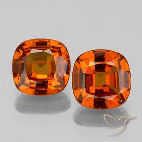 1.72ctw Natural Naranja medio Granate Hessonita, Forma Cojín, VS-SI