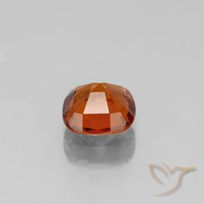 granate hessonita Naranja oscuro natural de 0.99 ct, Forma Cojín, VS-SI