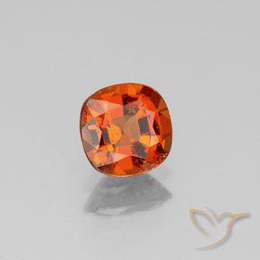 granate hessonita Ámbar naranja natural de 0.93 ct, Forma Cojín, VS-SI