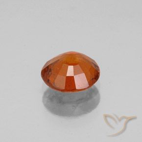 granate hessonita Naranja rojizo natural de 1.22 ct, Corte Redondo, VS-SI