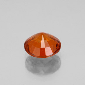 Granate hessonita naranja natural de 1,38 ct, corte redondo, VS-SI