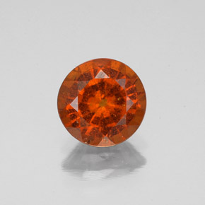 granate hessonita Naranja canela natural de 1.47 ct, Corte Redondo, VS-SI