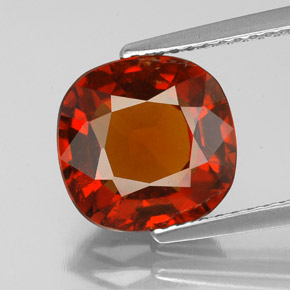 Granate hessonita naranja natural de 3,58 ct, corte cojín, VS-SI