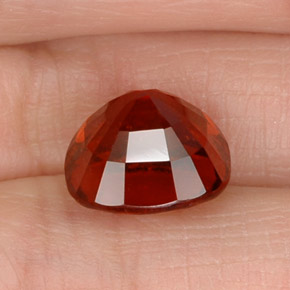 Granate hessonita naranja natural de 5,35 ct, corte cojín, VS-SI