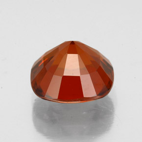 Granate hessonita naranja natural de 2,61 ct, corte cojín, VS