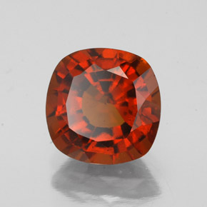 Granate hessonita naranja natural de 2,27 ct, corte cojín, VS-SI