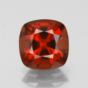 Granate hessonita naranja natural de 2,32 ct, corte cojín, VS-SI