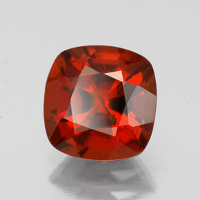 Granate hessonita naranja natural de 2,32 ct, corte cojín, VS-SI