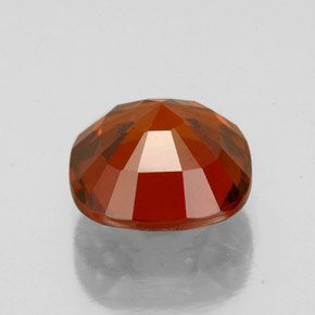Granate hessonita naranja natural de 2,64 ct, corte cojín, VS