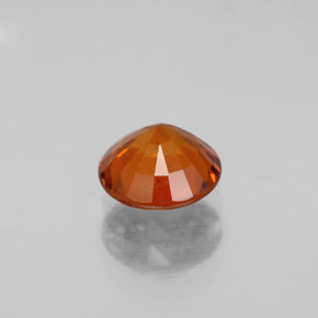 Granate hessonita naranja natural de 1,26 ct, corte redondo, VS-SI
