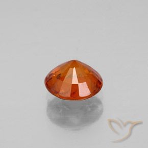 Granate hessonita naranja natural de 1,22 ct, corte redondo, SI