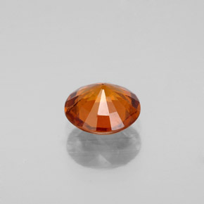 Granate hessonita naranja natural de 1,09 ct, corte redondo, VS
