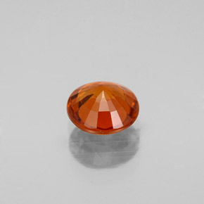 Granate hessonita naranja natural de 1,04 ct, corte redondo, VS