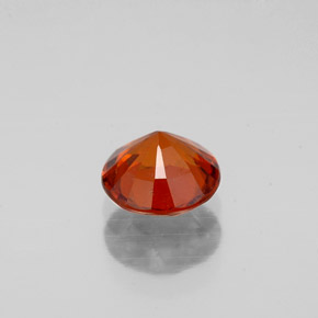 Granate hessonita naranja natural de 1,14 ct, corte redondo, VS-SI
