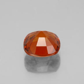 Granate hessonita naranja natural de 2,40 ct, corte cojín, VS-SI