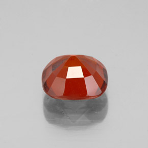 Granate hessonita naranja natural de 2,47 ct, corte cojín, VS