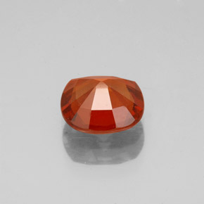 Granate hessonita rojo natural de 1,68 ct, corte cojín, VS-SI