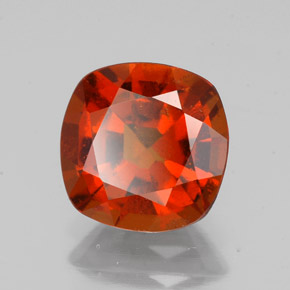 Granate hessonita naranja natural de 2,18 ct, corte cojín, VS-SI