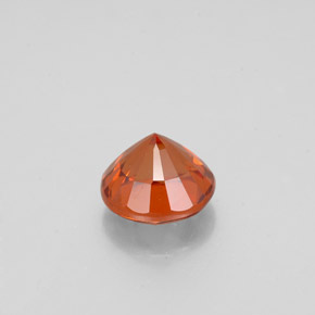 Granate hessonita naranja natural de 1,15 ct, corte redondo, VS